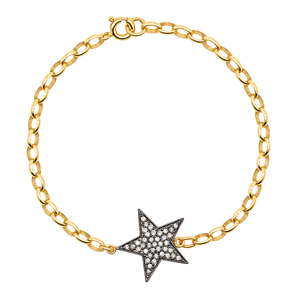 Diamond Chunky Star Bracelet