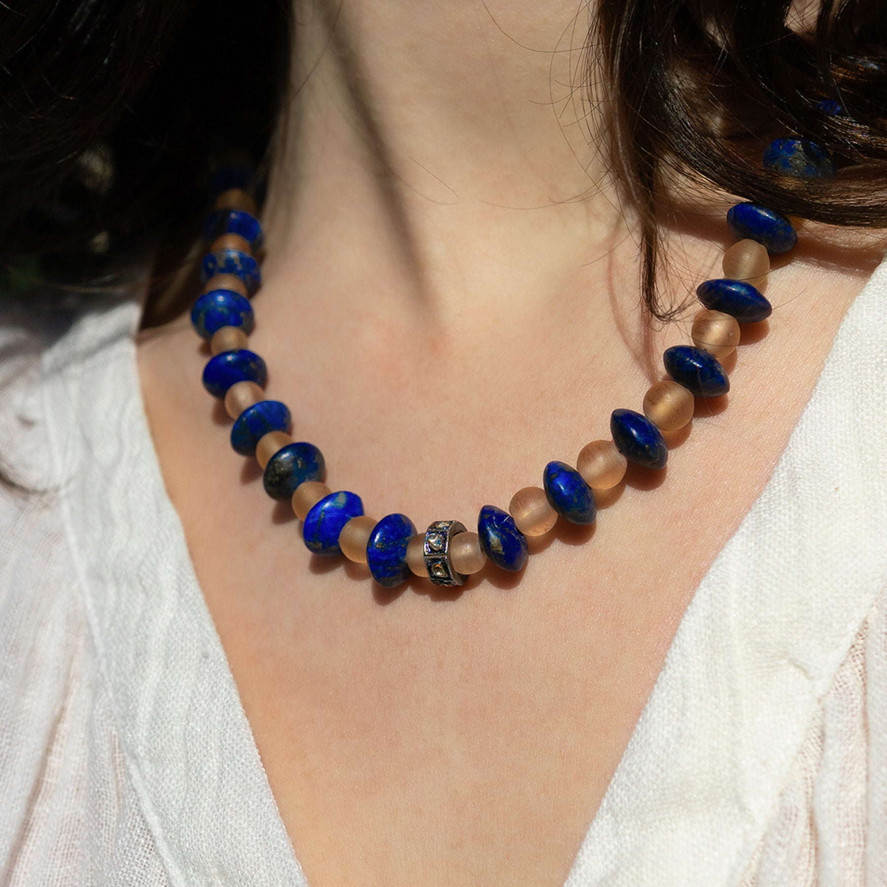 Lapis & Blush Necklace