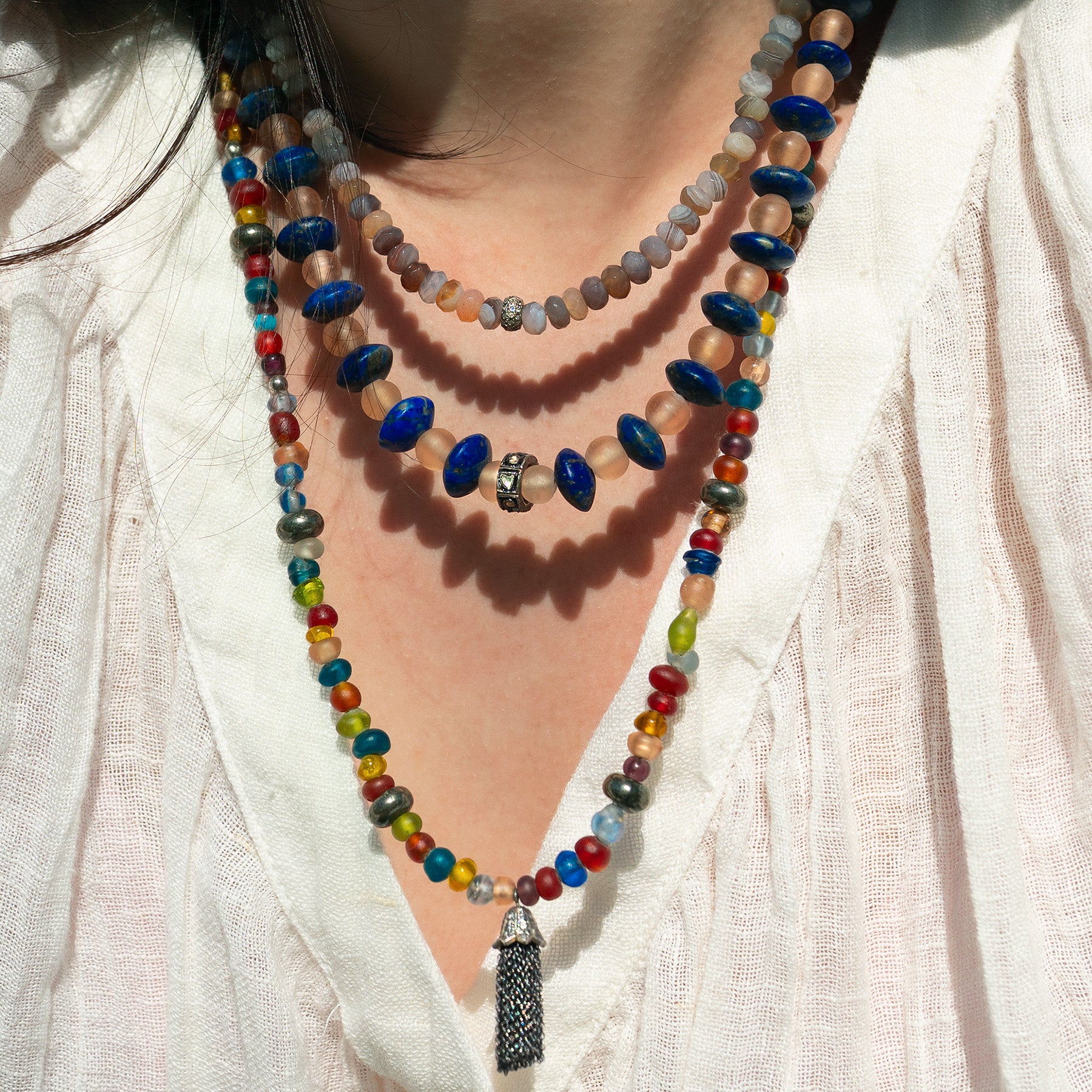 Lapis & Blush Necklace