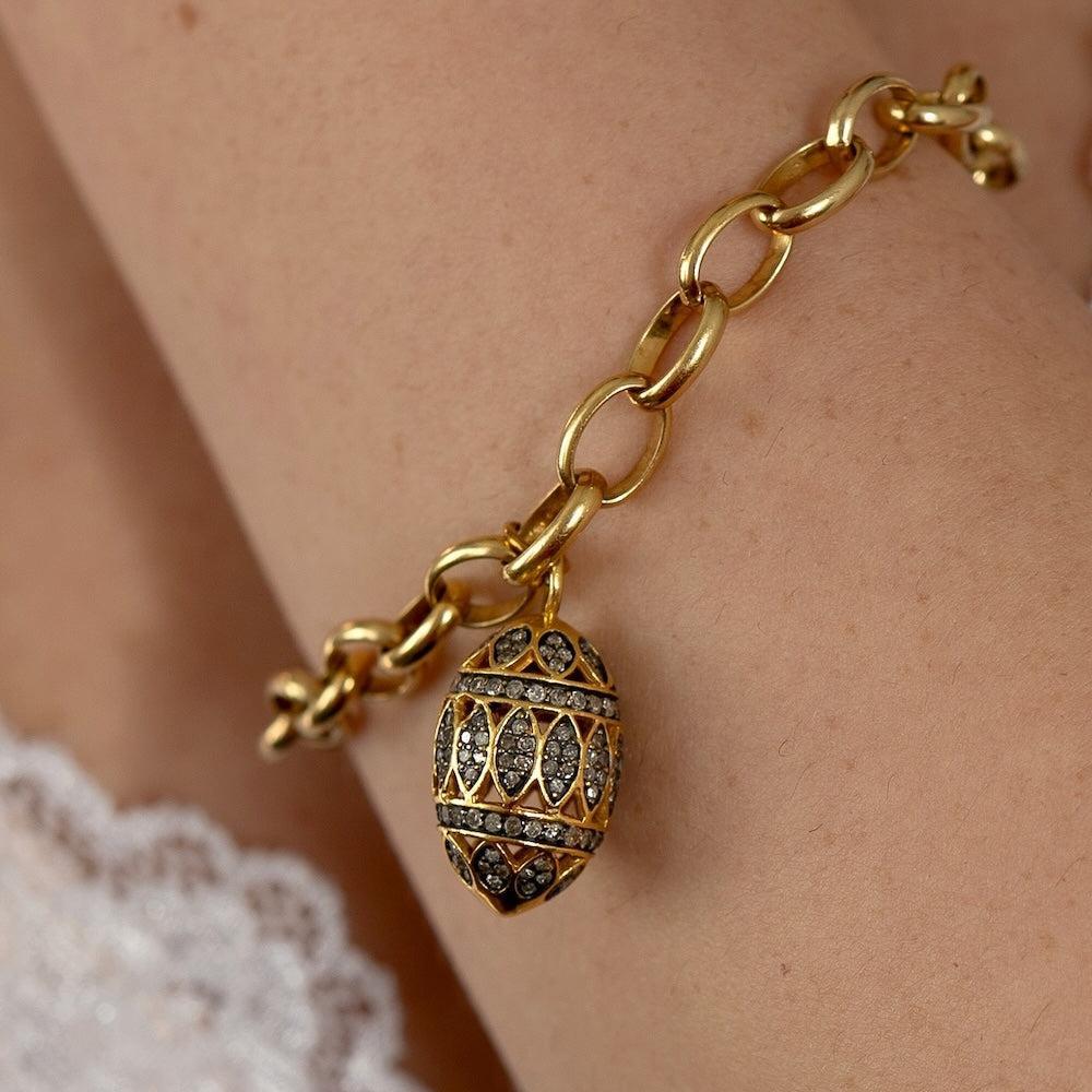 Diamond Golden Egg Bracelet