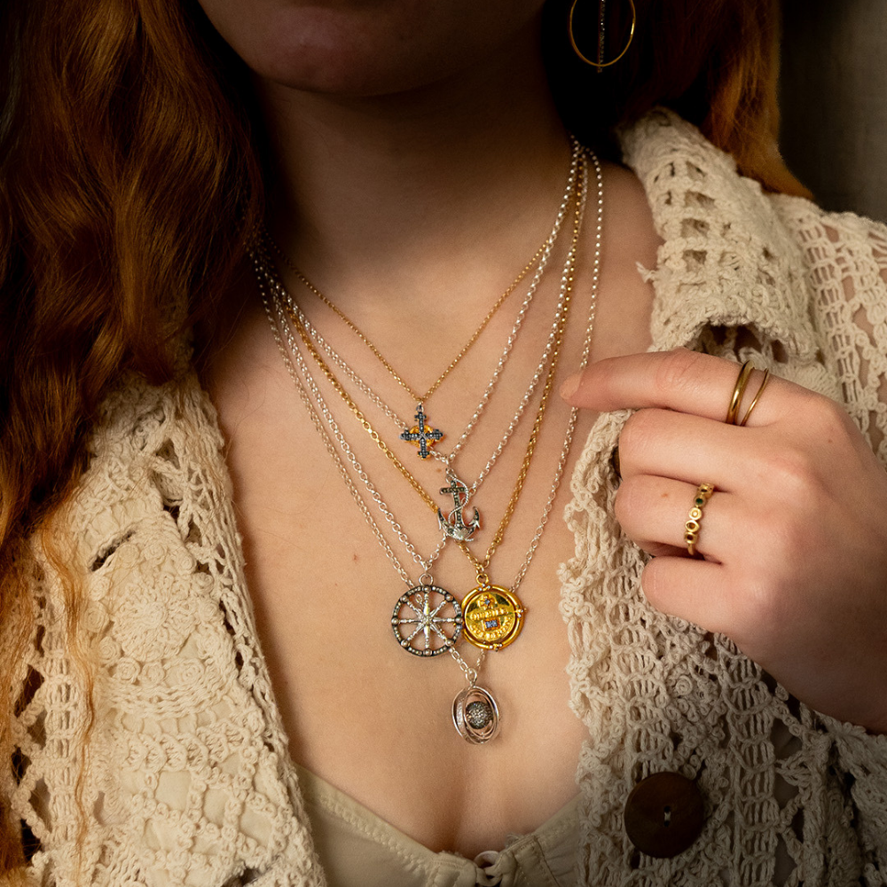 The Halo Cross Necklace
