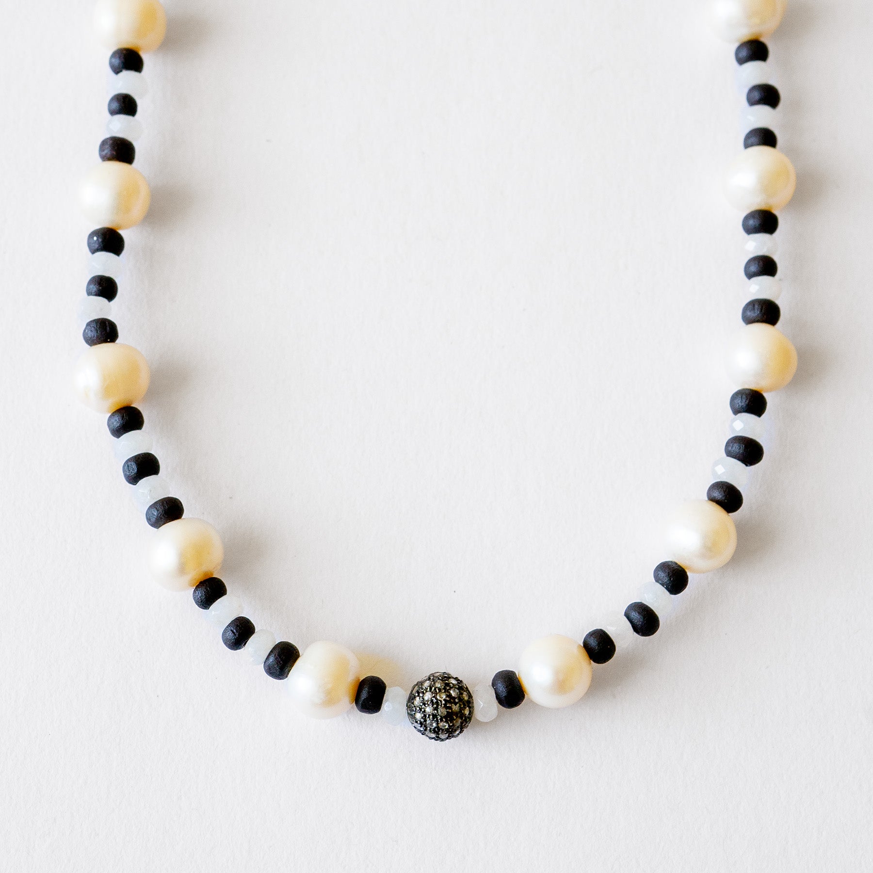 Pearl & Stripe Necklace