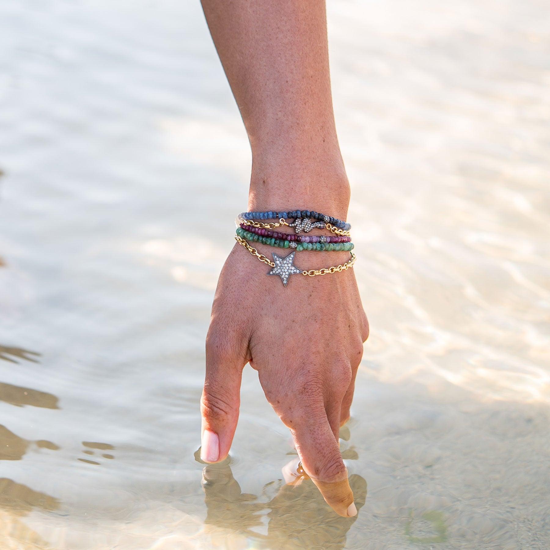 Diamond Chunky Star Bracelet