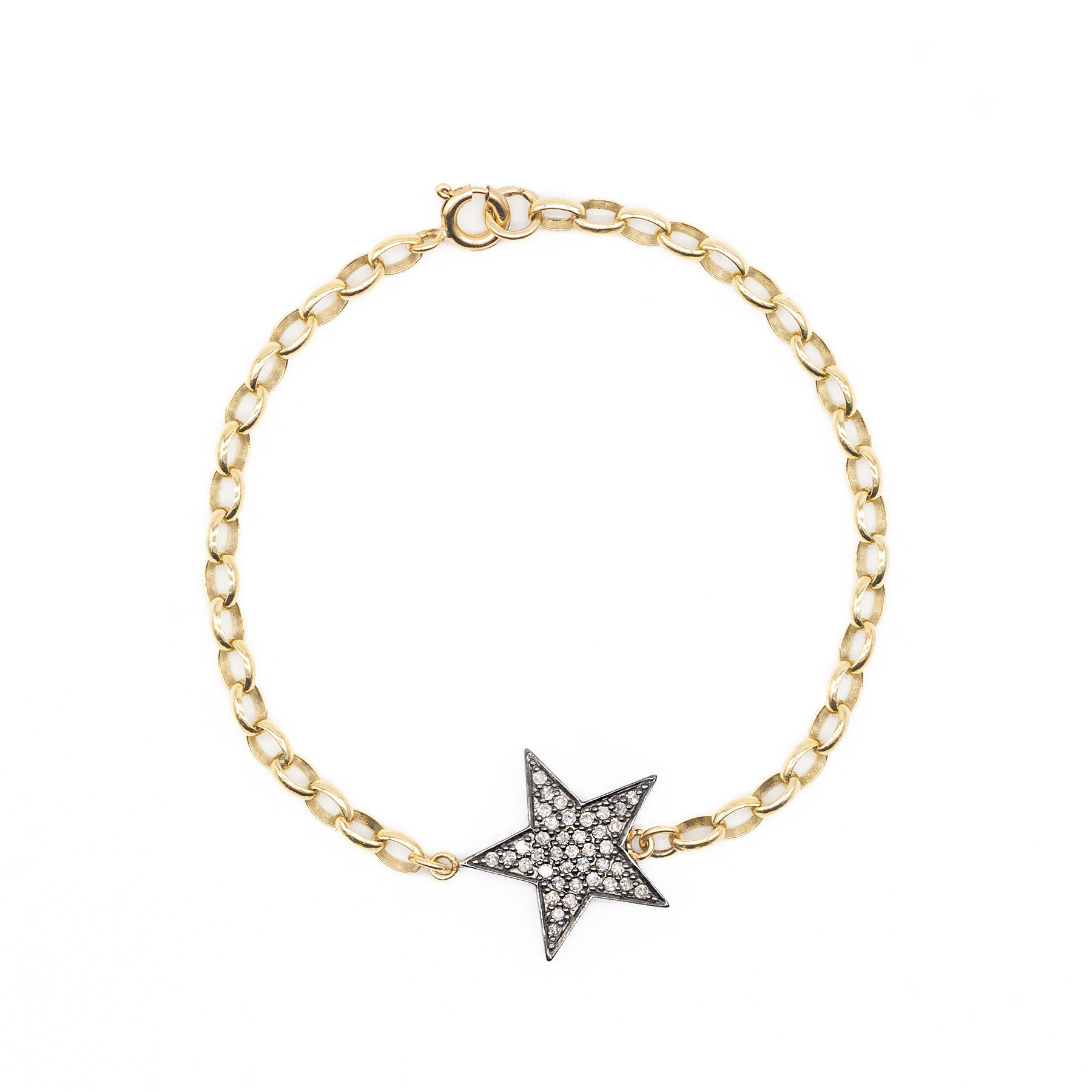 Diamond Chunky Star Bracelet