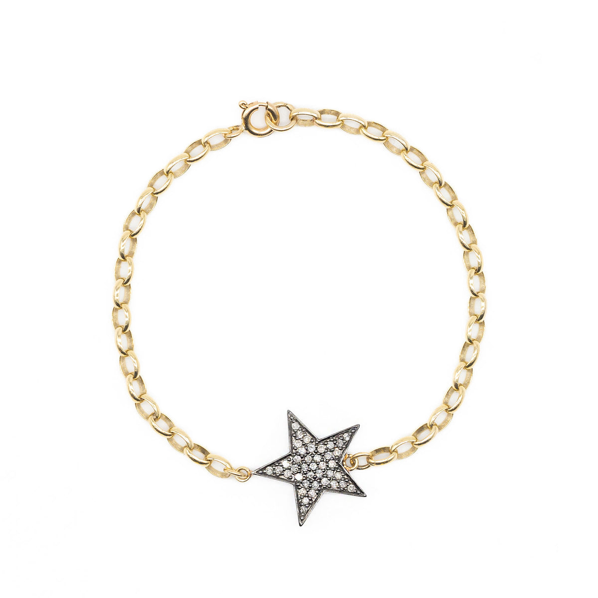 Diamond Chunky Star Bracelet – Statement Sparkle – Kirstie Le Marque