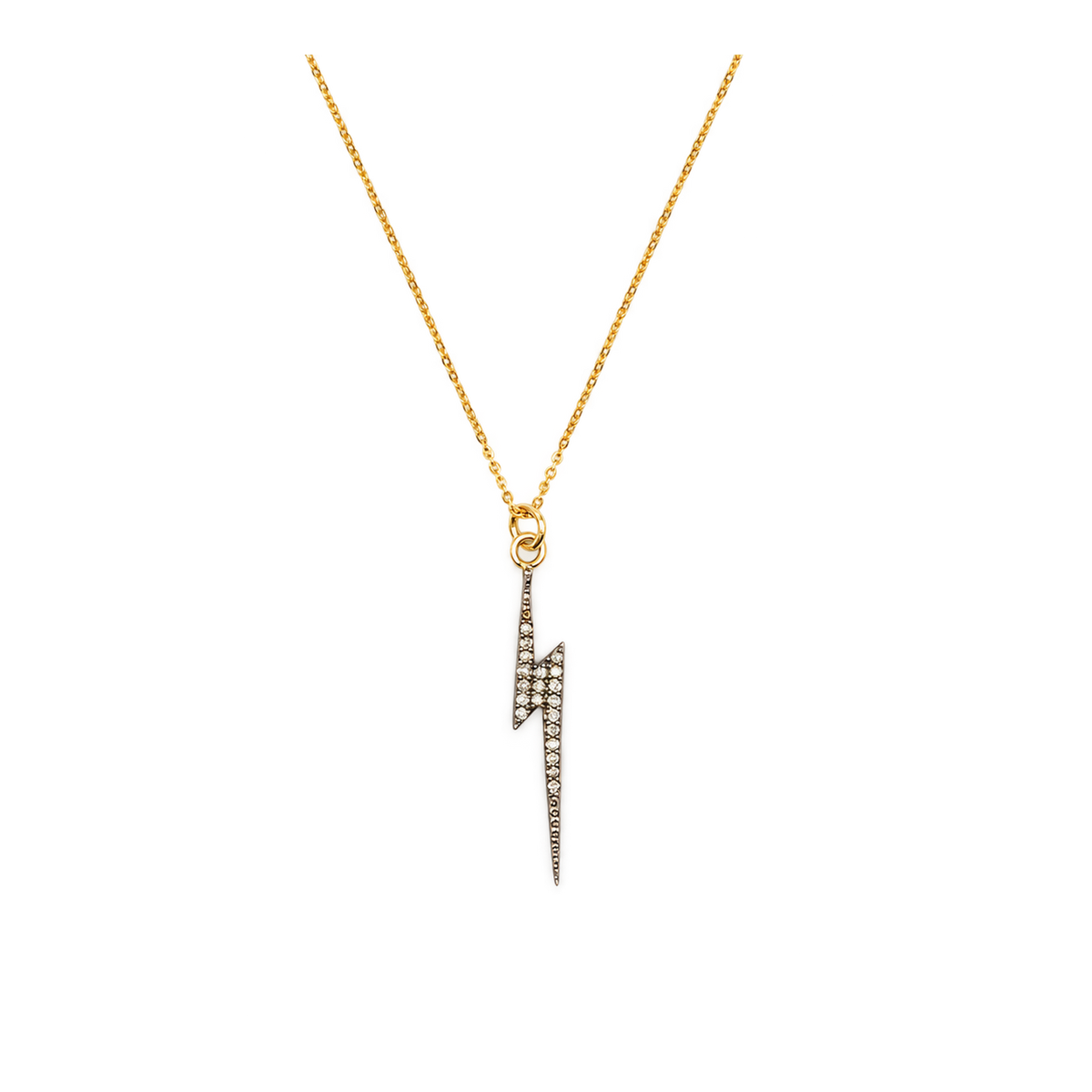 Diamond Lightning Bolt Necklace