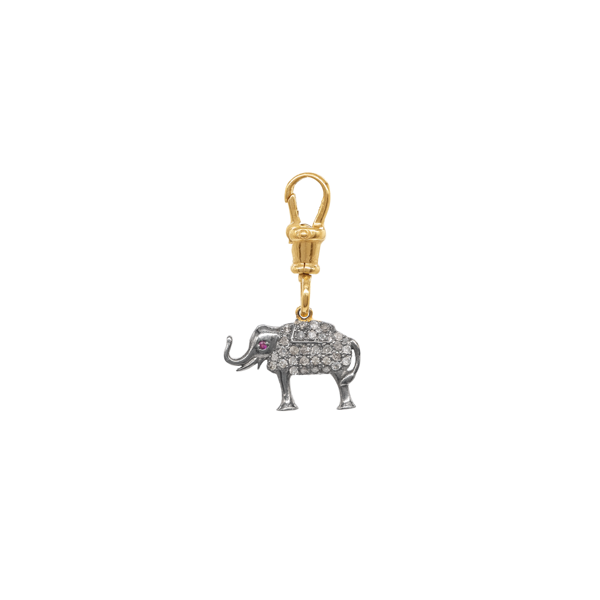 Diamond Elephant Pendant