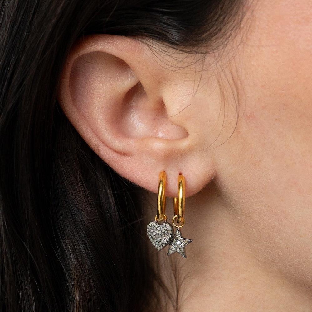 Diamond Star Hoops