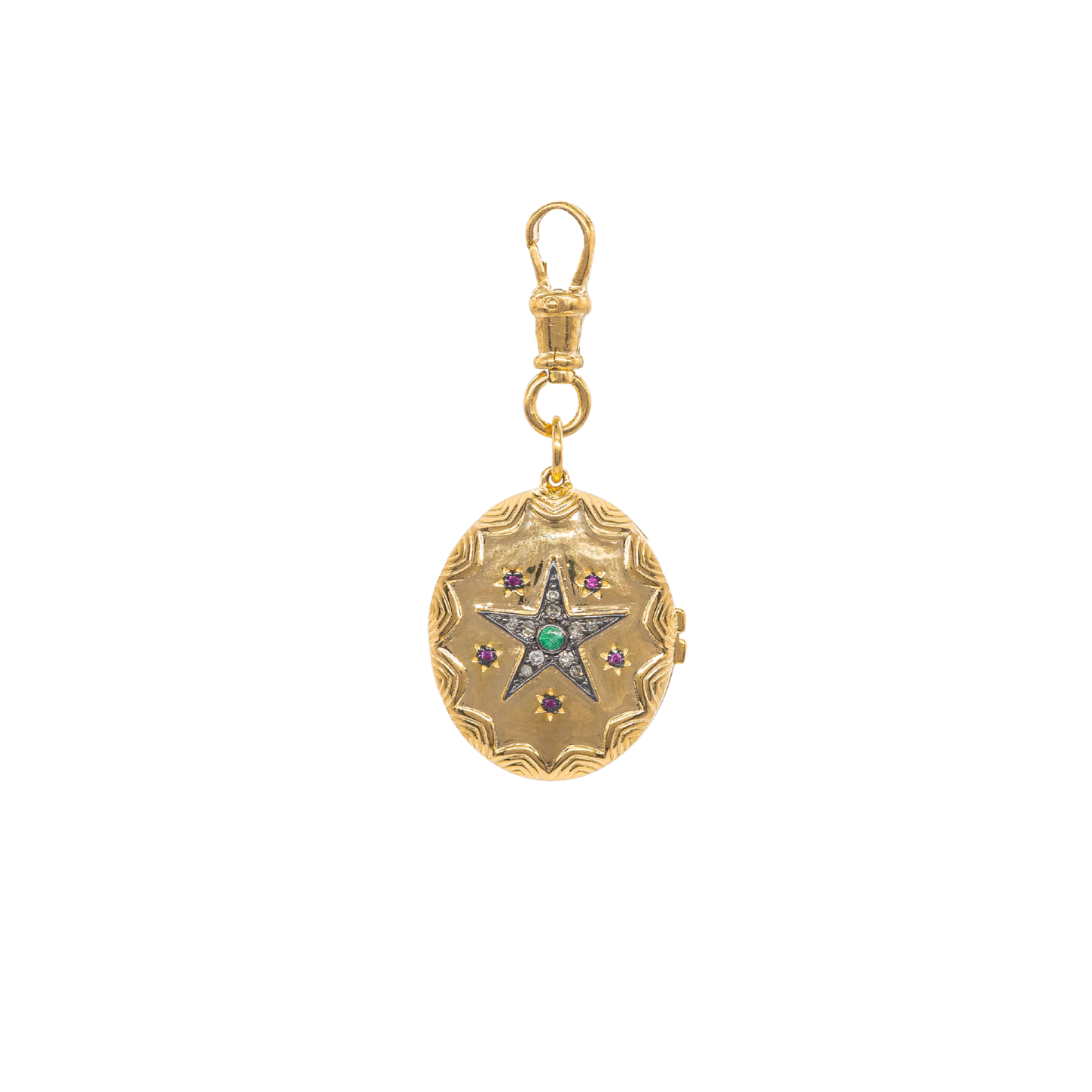 Diamond Good Fortune Locket Pendant
