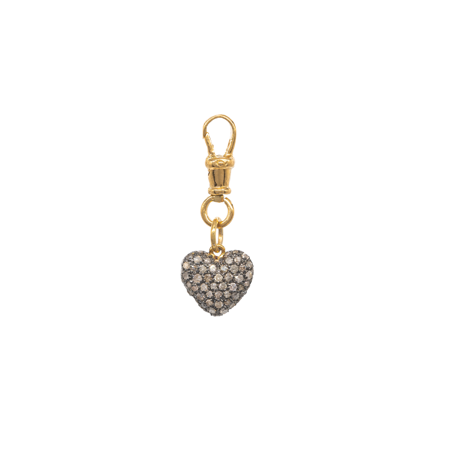 Diamond Cushion Heart Pendant