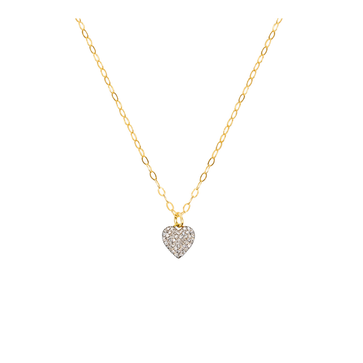 Diamond Double-Sided Heart Necklace
