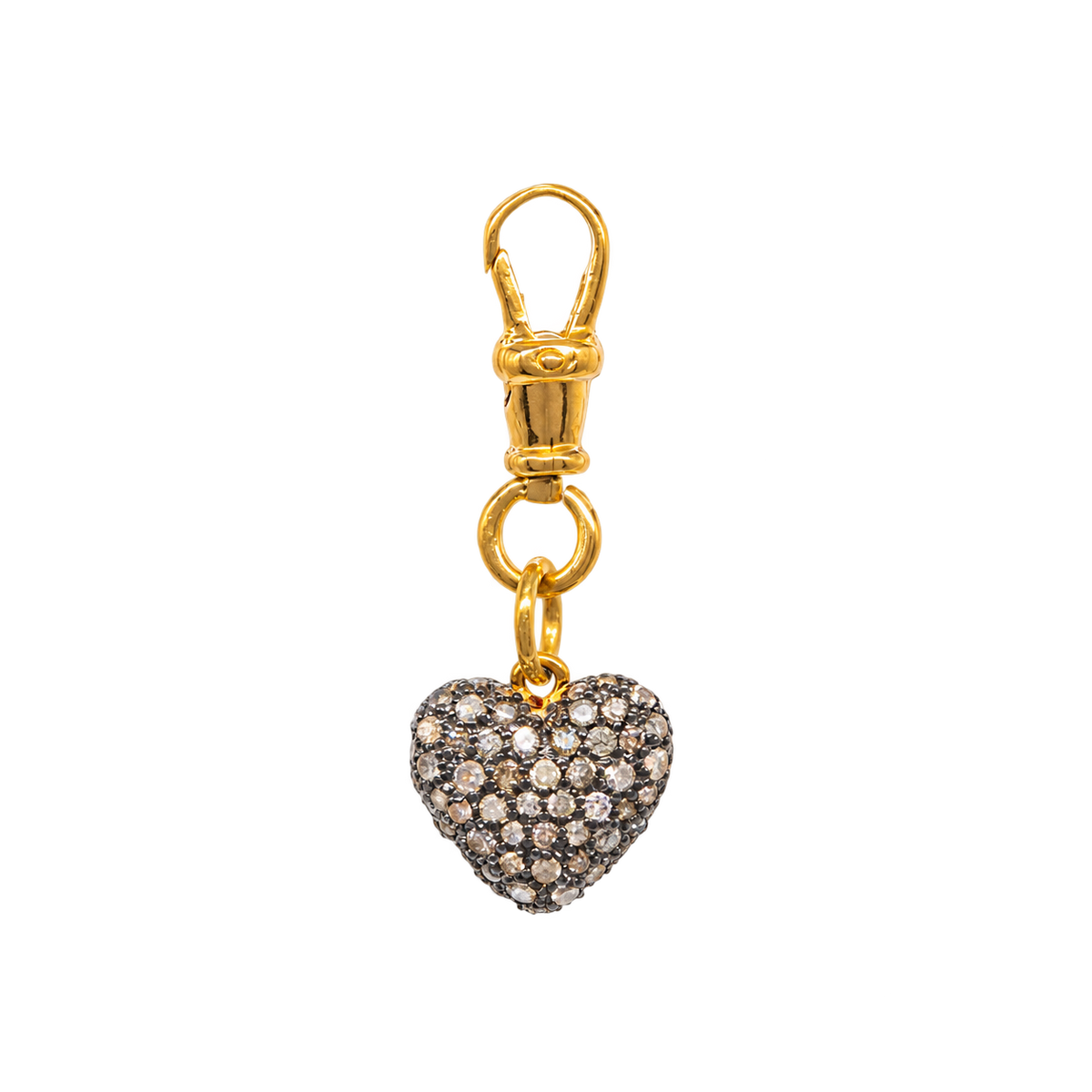 Diamond Cushion Heart Pendant
