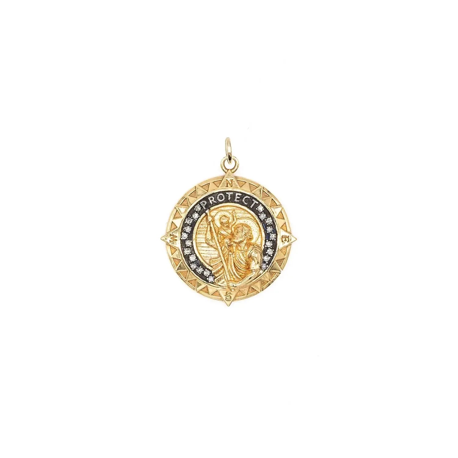 Angie Smith x KLM Diamond St Christopher Pendant