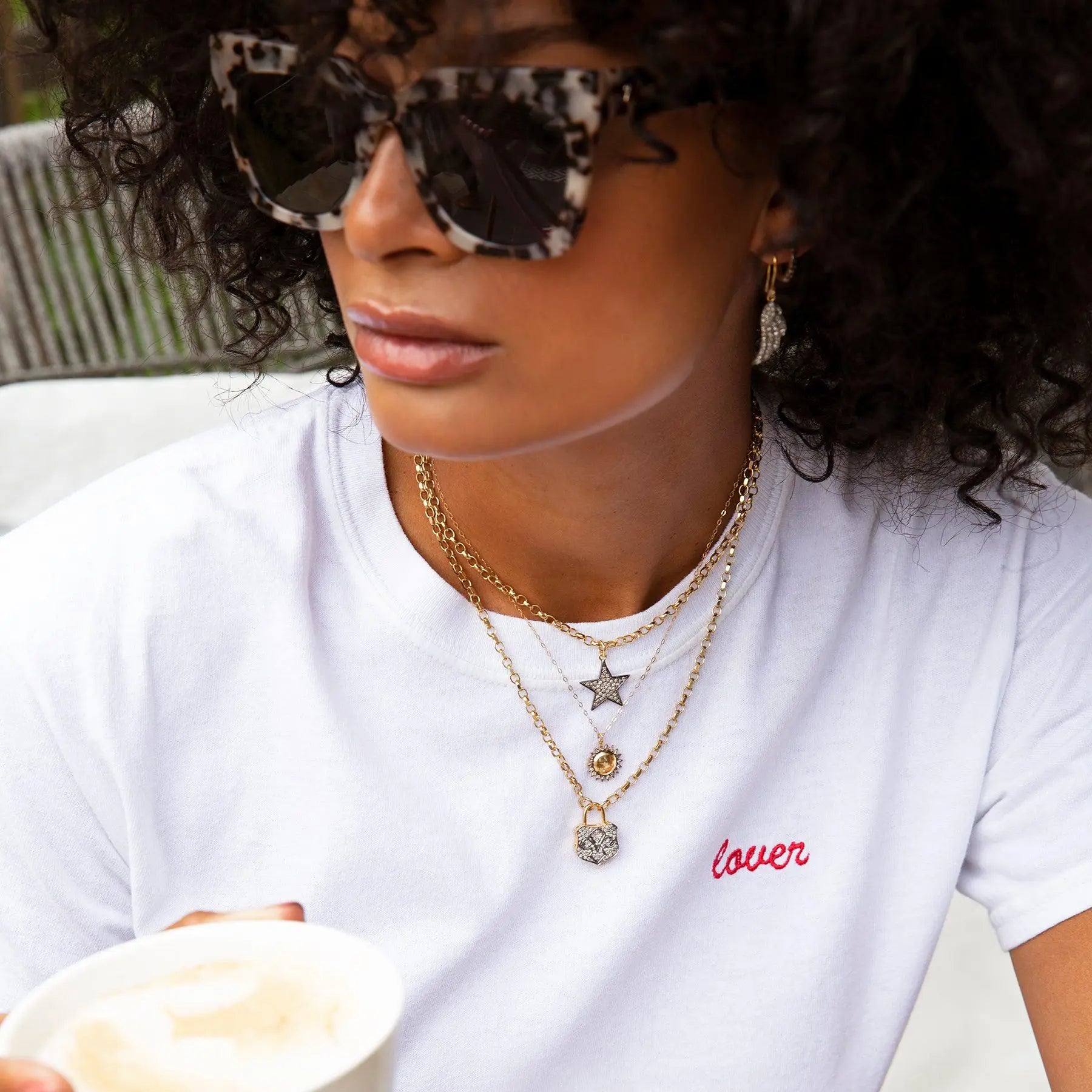 Diamond Classic Chunky Star Necklace