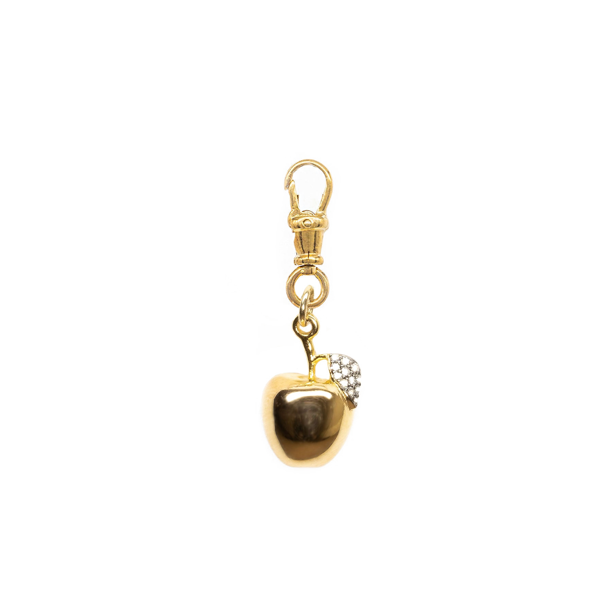 Diamond Apple Pendant
