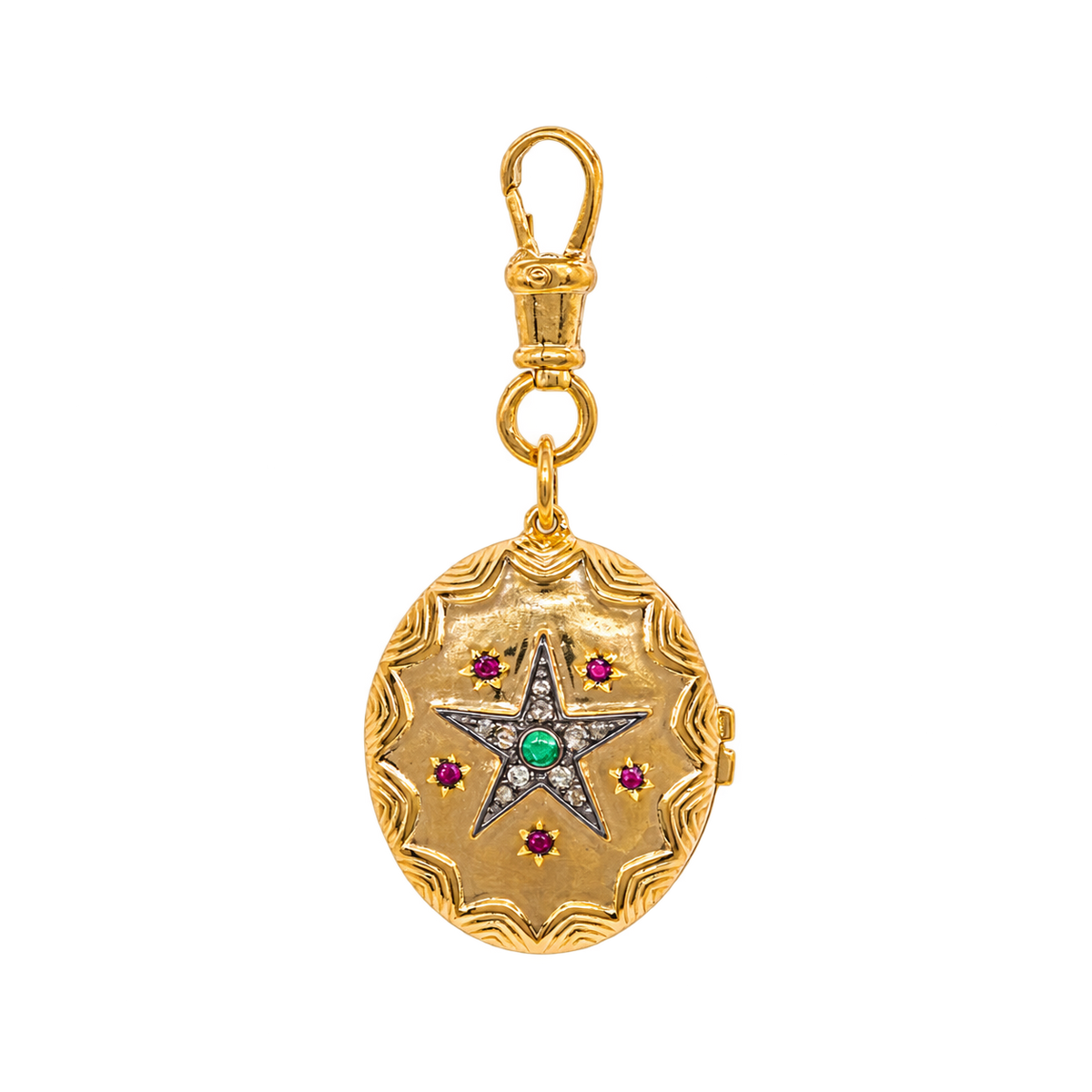 Diamond Good Fortune Locket Pendant