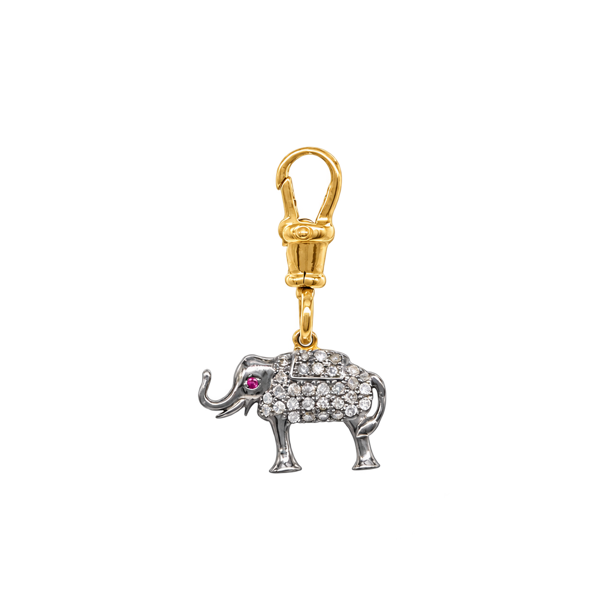 Diamond Elephant Pendant