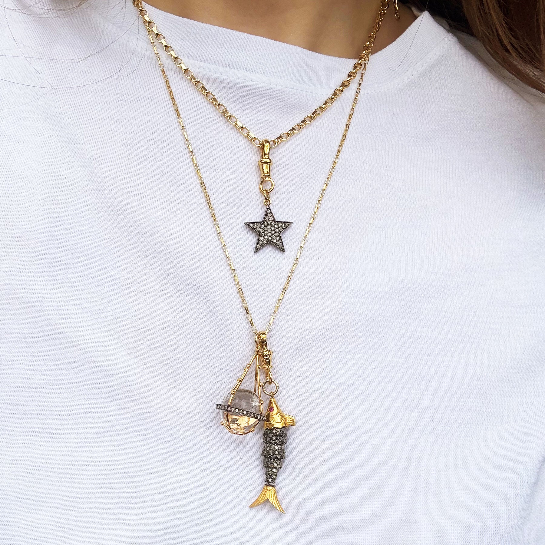 Diamond Classic Chunky Star Pendant