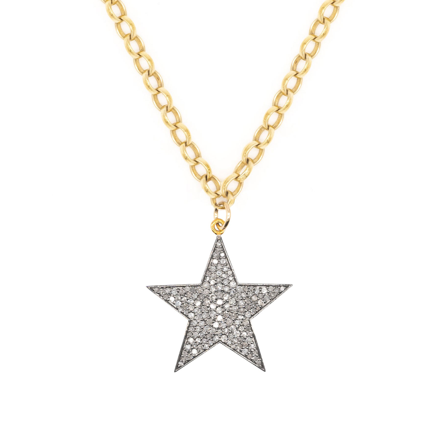 Diamond Super Chunky Star Necklace
