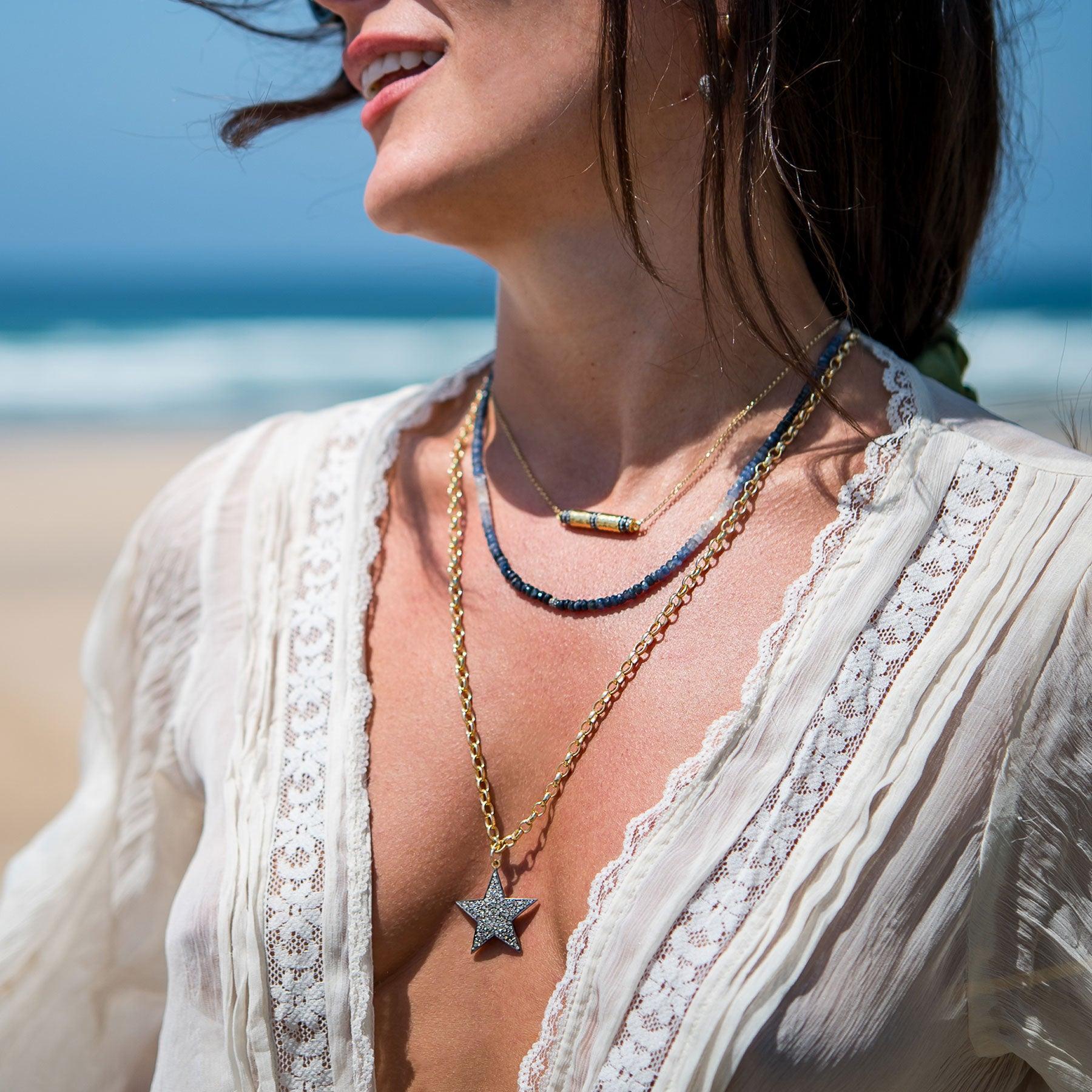 Diamond Super Chunky Star Necklace