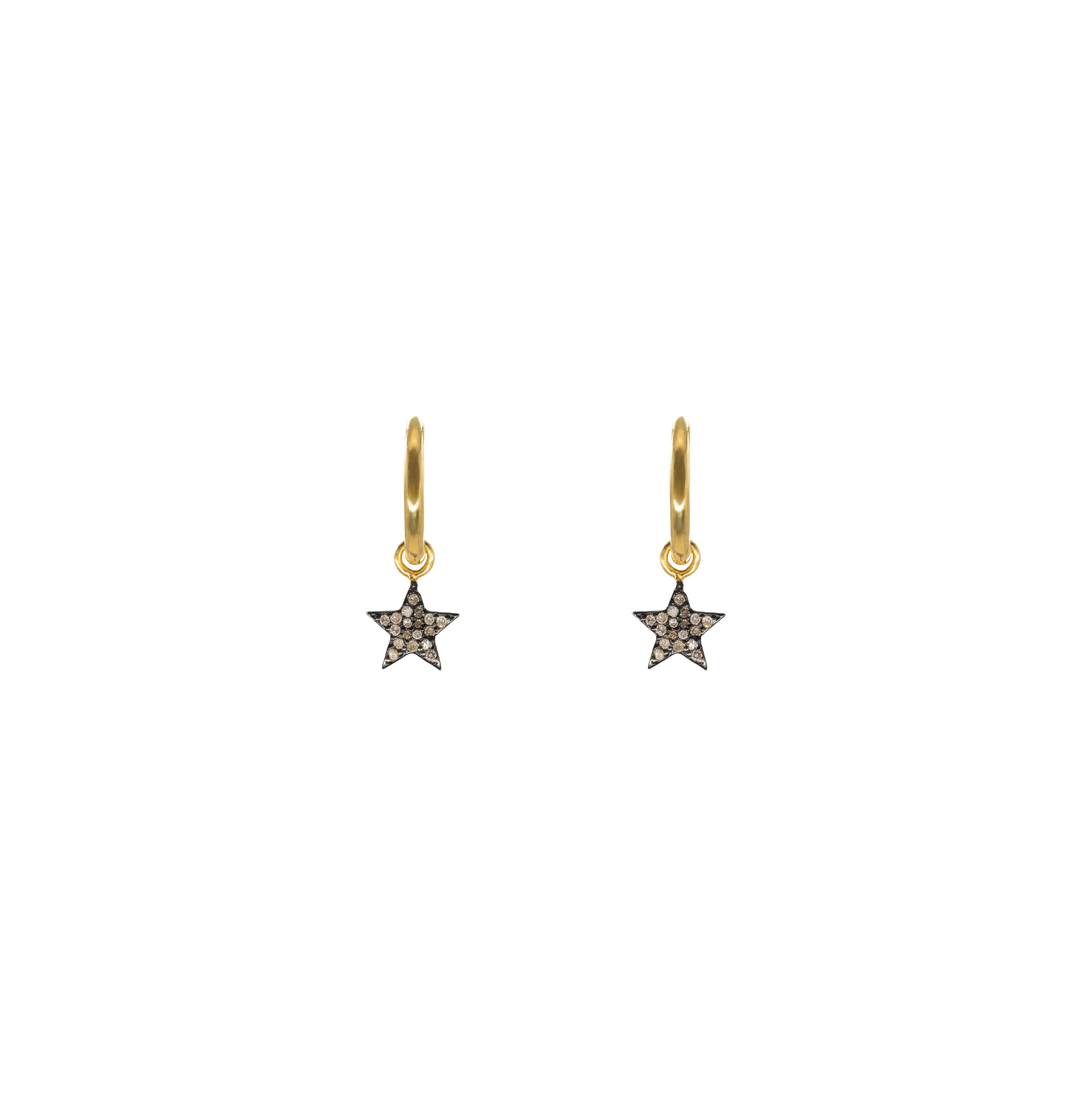 Diamond Star Hoops