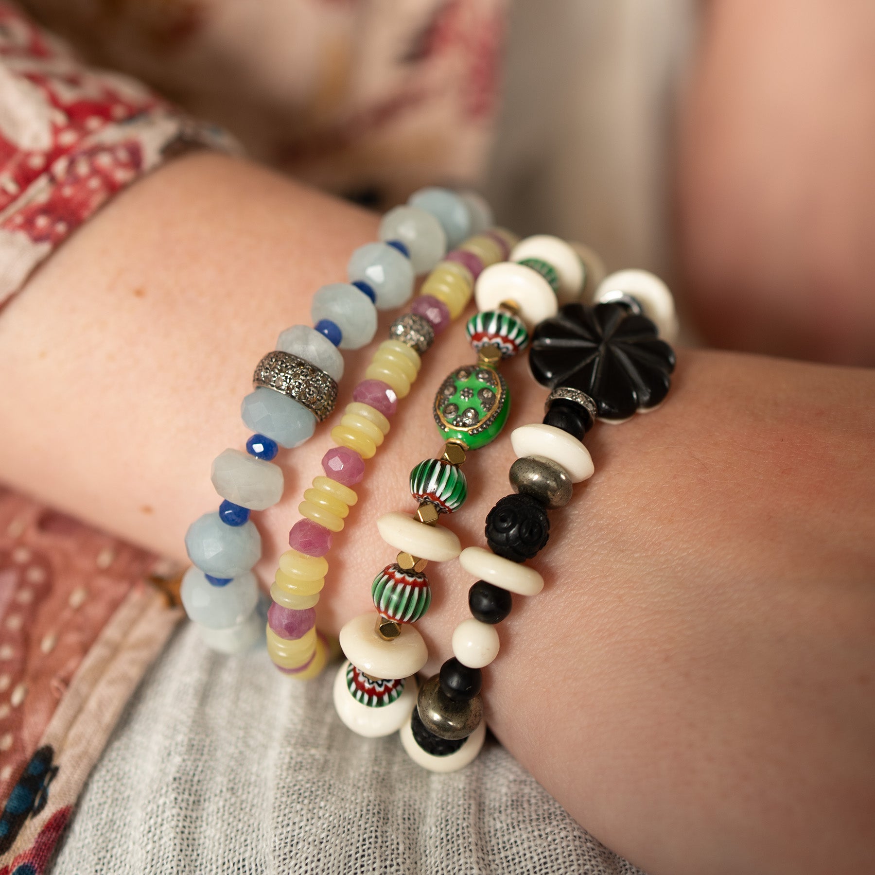Reversible Flower Bracelet