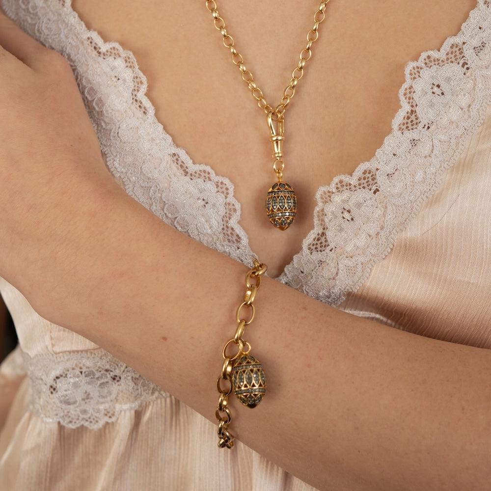 Diamond Golden Egg Bracelet
