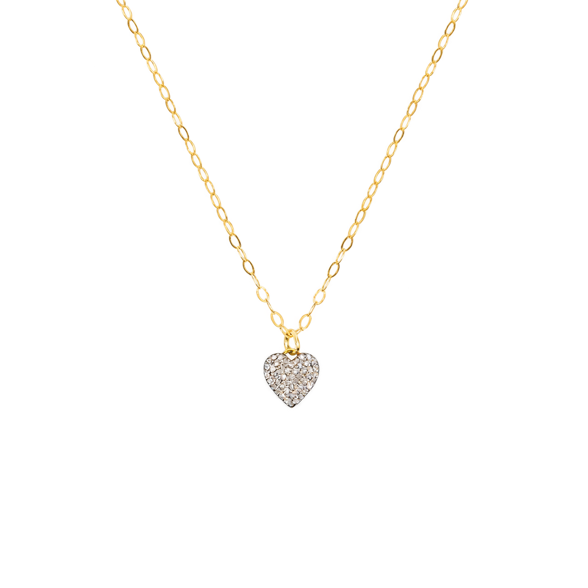 Diamond Double-Sided Heart Necklace