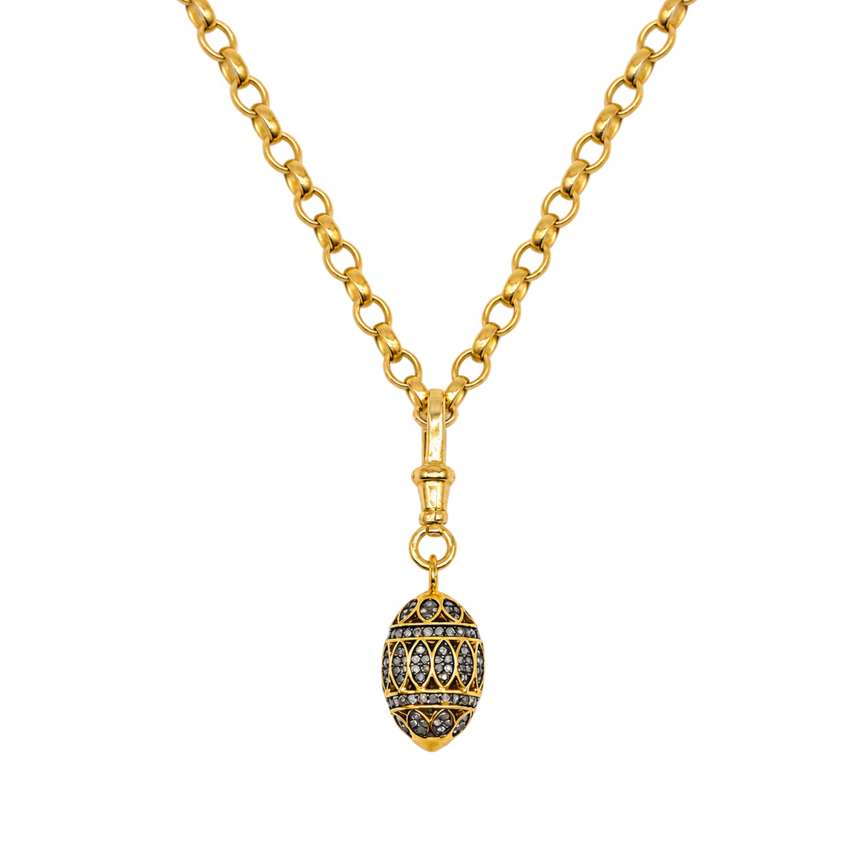 Diamond Golden Egg Necklace