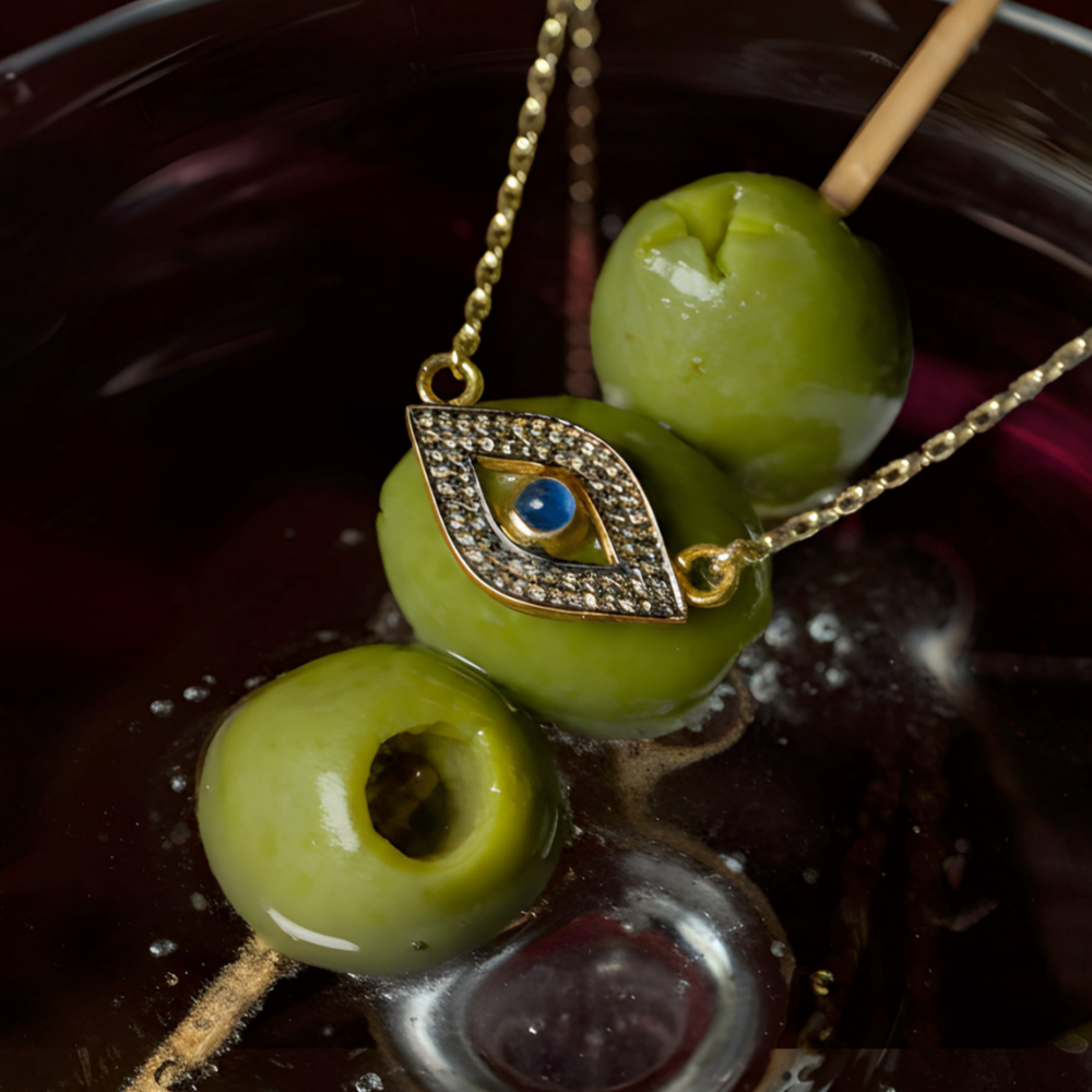 Pavé Diamond Evil Eye Necklace