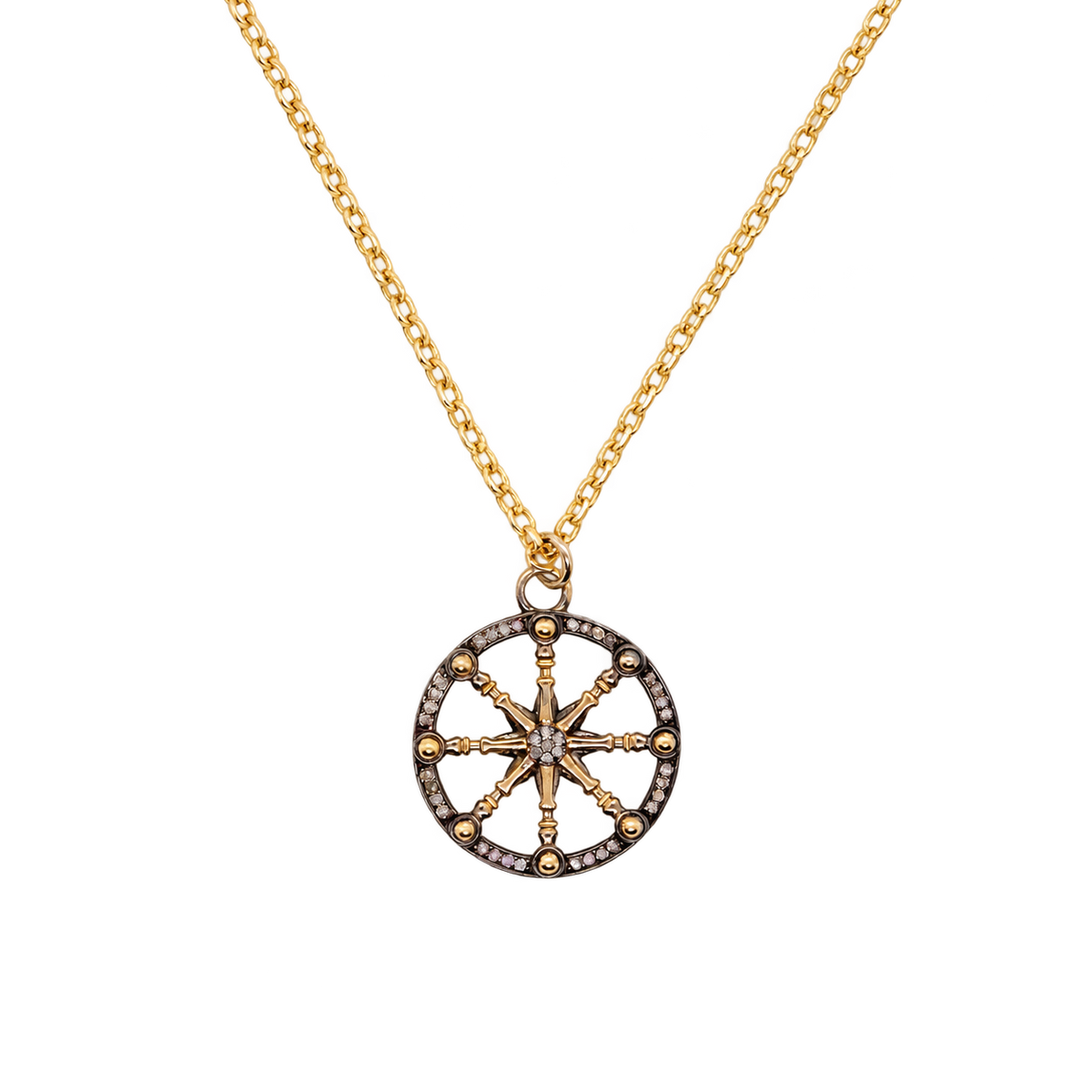 Karma Wheel Necklace