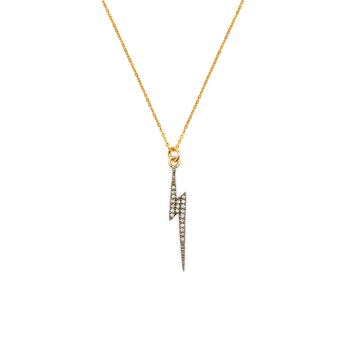 Diamond Lightning Bolt Necklace