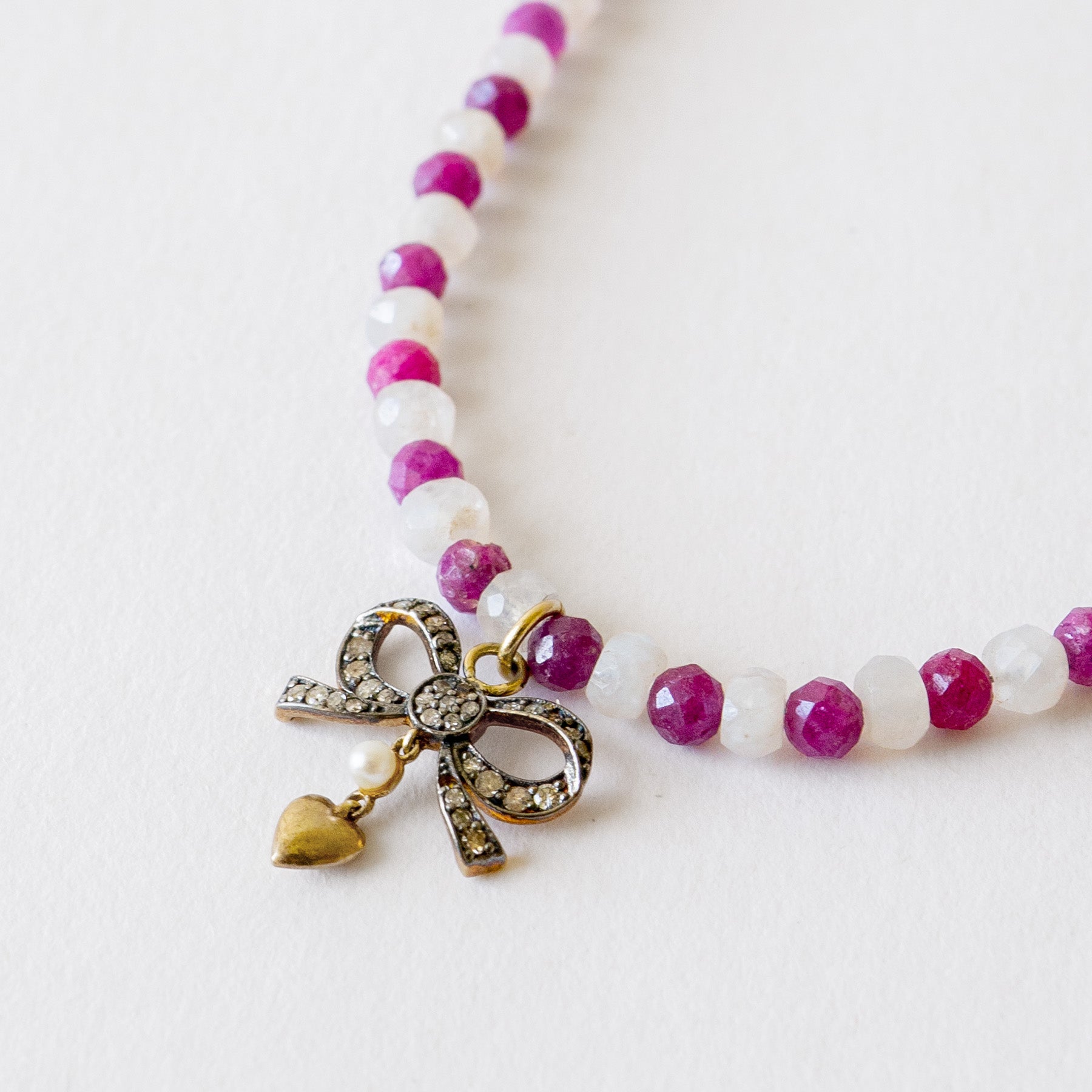 Ruby & Moonstone Necklace