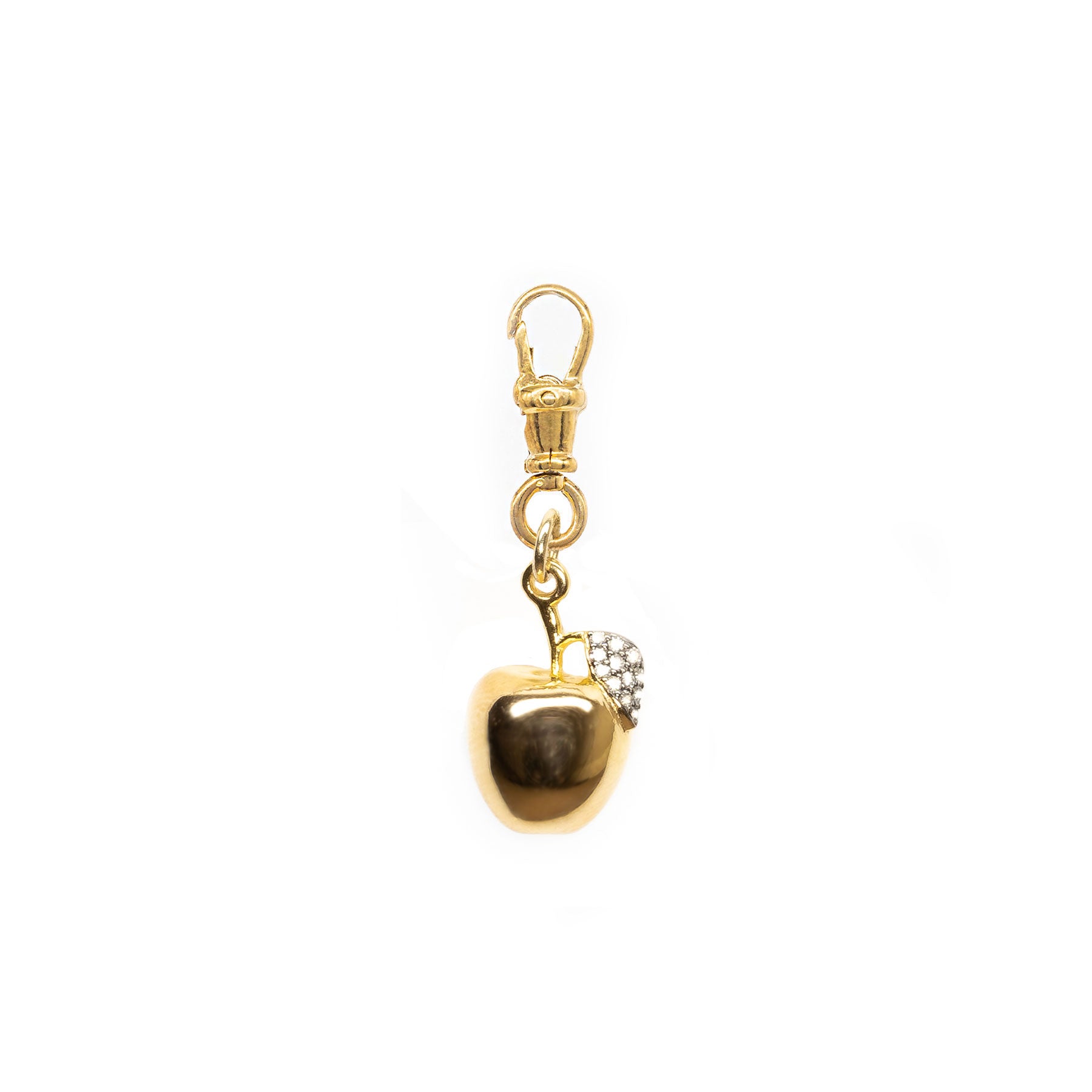 Diamond Apple Pendant
