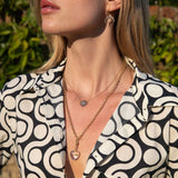Diamond & Quartz Chunky Heart Necklace