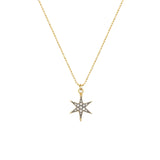 Diamond Cosmic Star Necklace