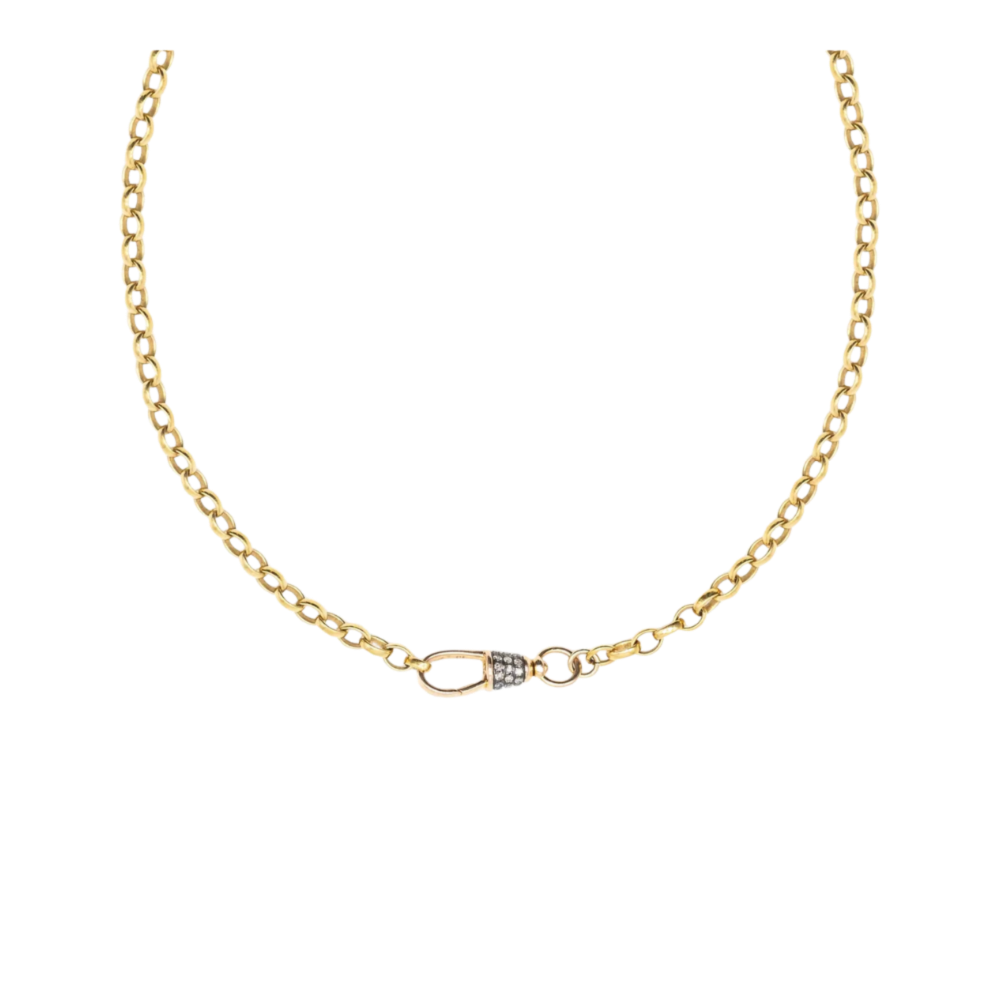 Diamond Albert Swivel Necklace