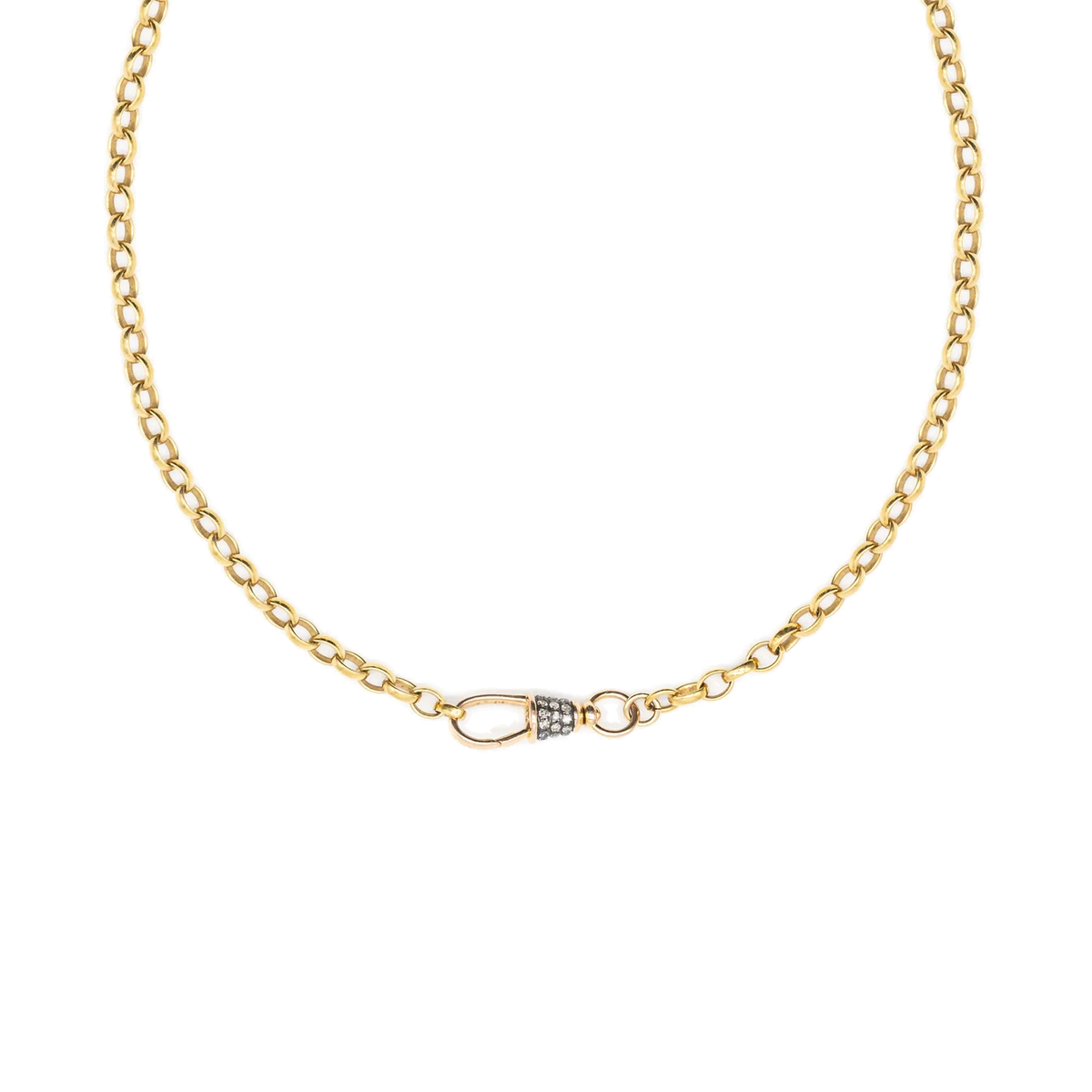 Diamond Albert Swivel Necklace