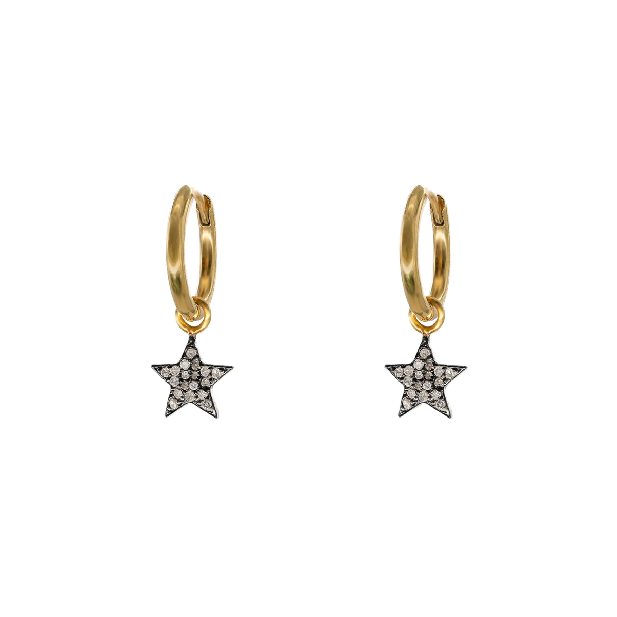 Diamond Star Hoops
