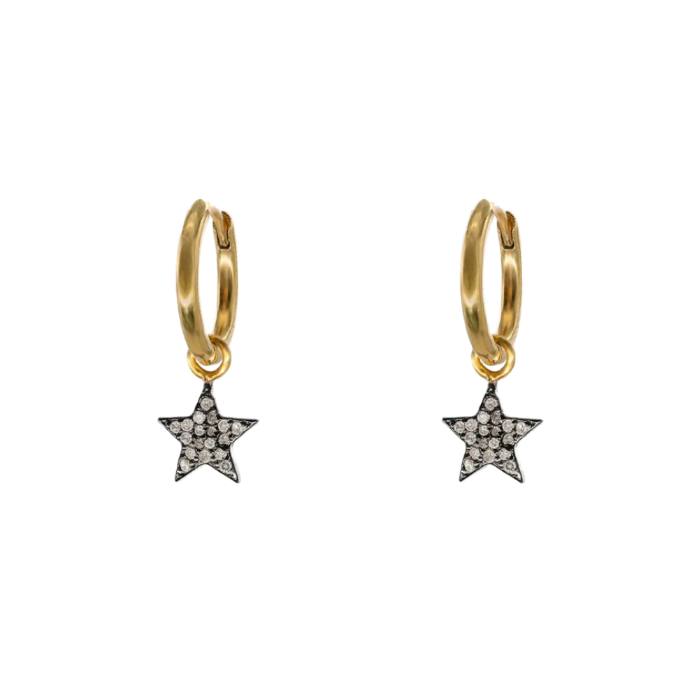 Diamond Star Hoops