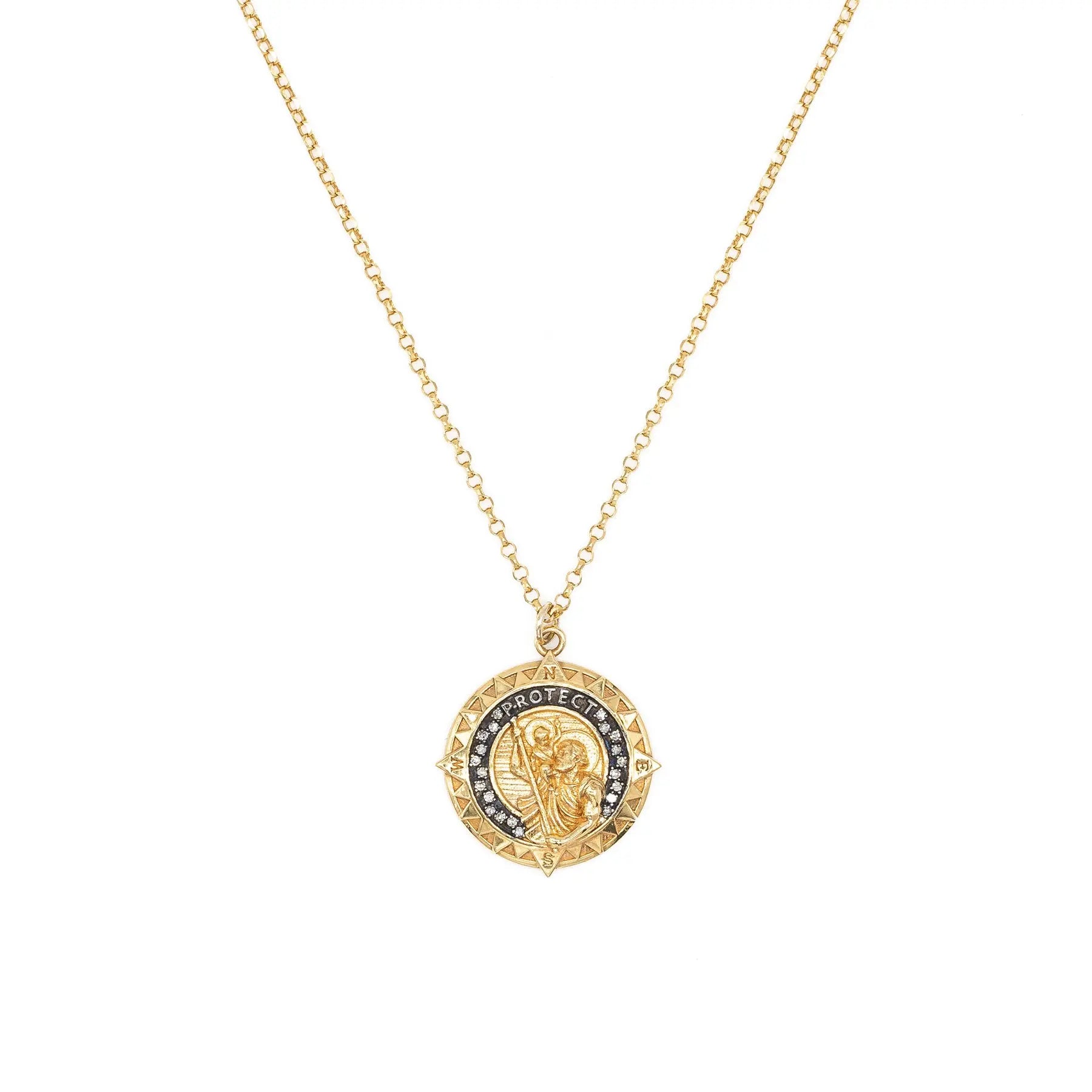 Angie Smith x KLM Diamond St Christopher Necklace