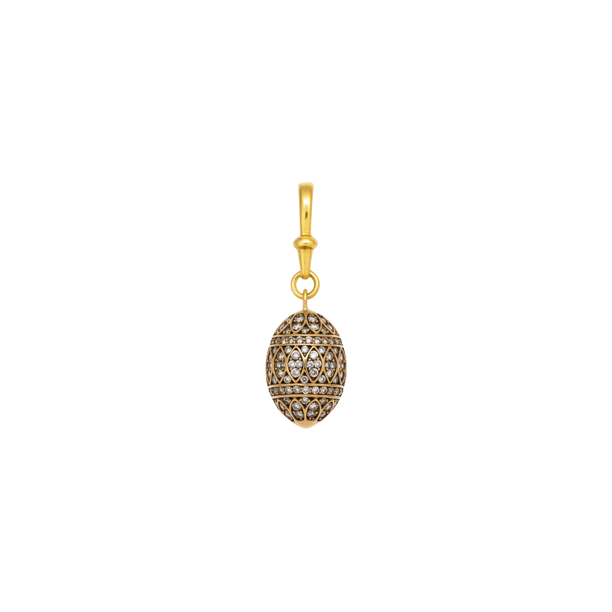 Pavé Diamond Egg Pendant