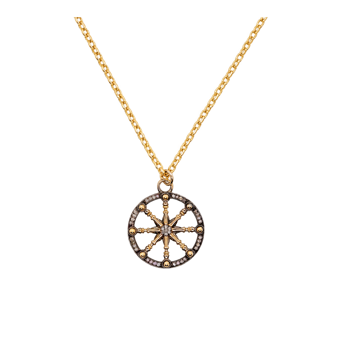Karma Wheel Necklace