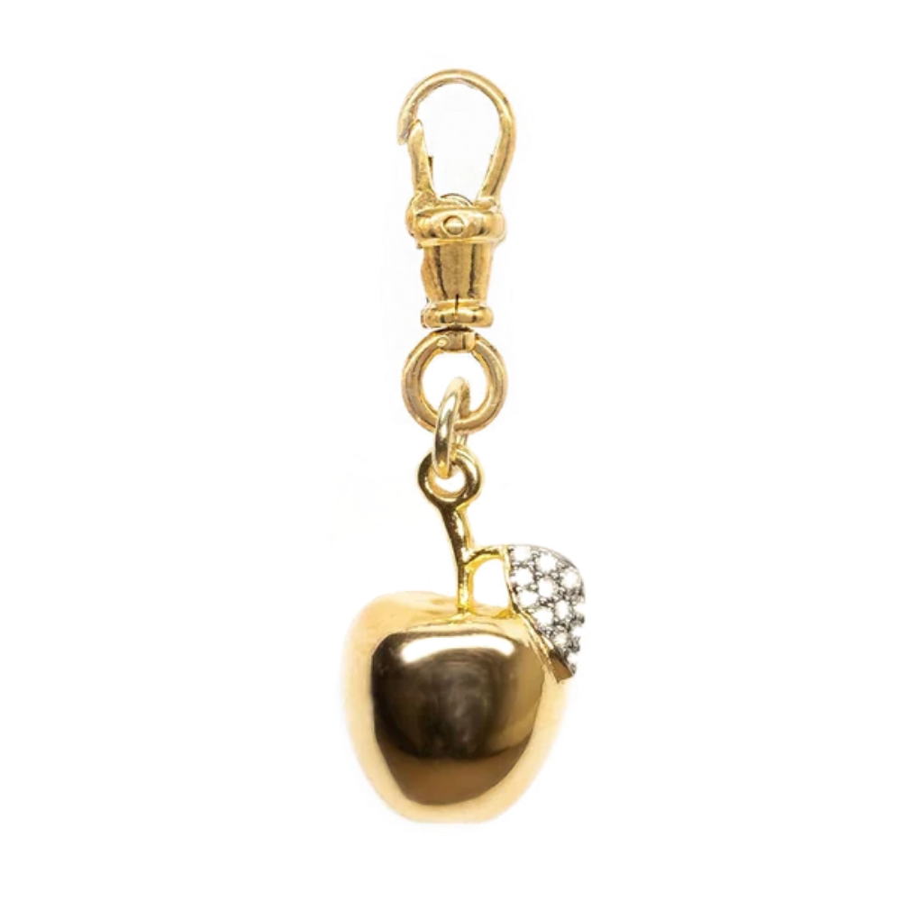 Diamond Apple Pendant
