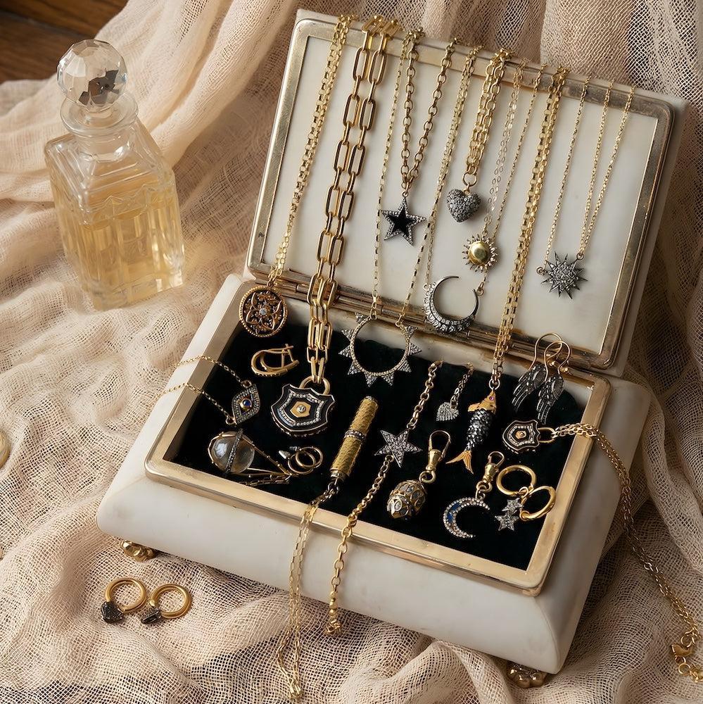 Diamond Classic Crescent Necklace