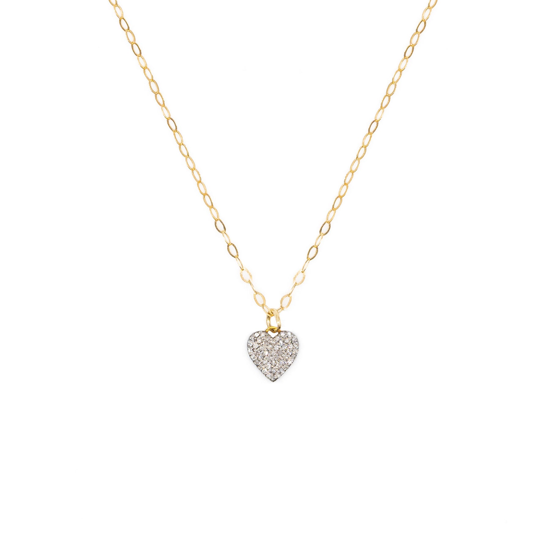 Diamond Double-Sided Heart Necklace