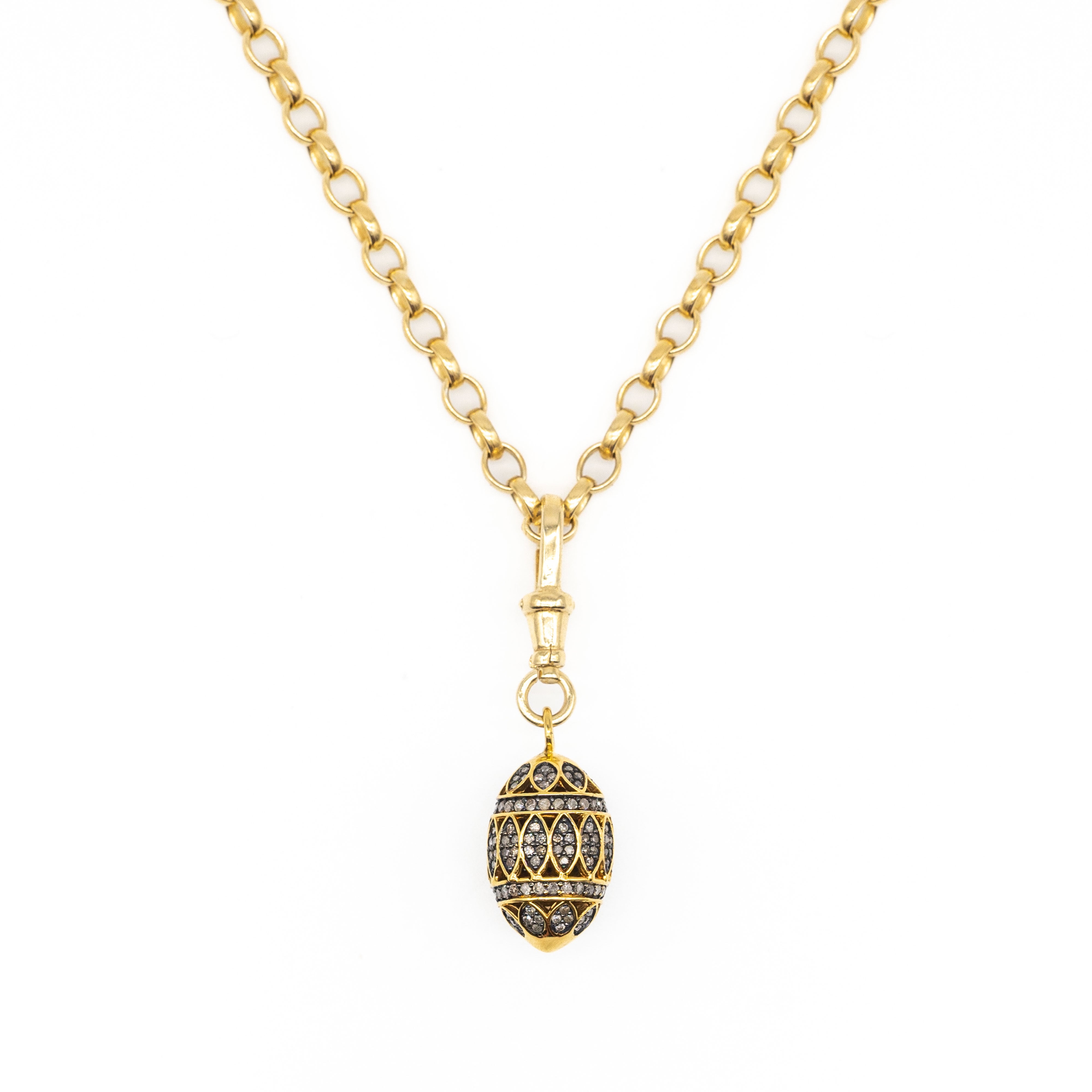Diamond Golden Egg Necklace