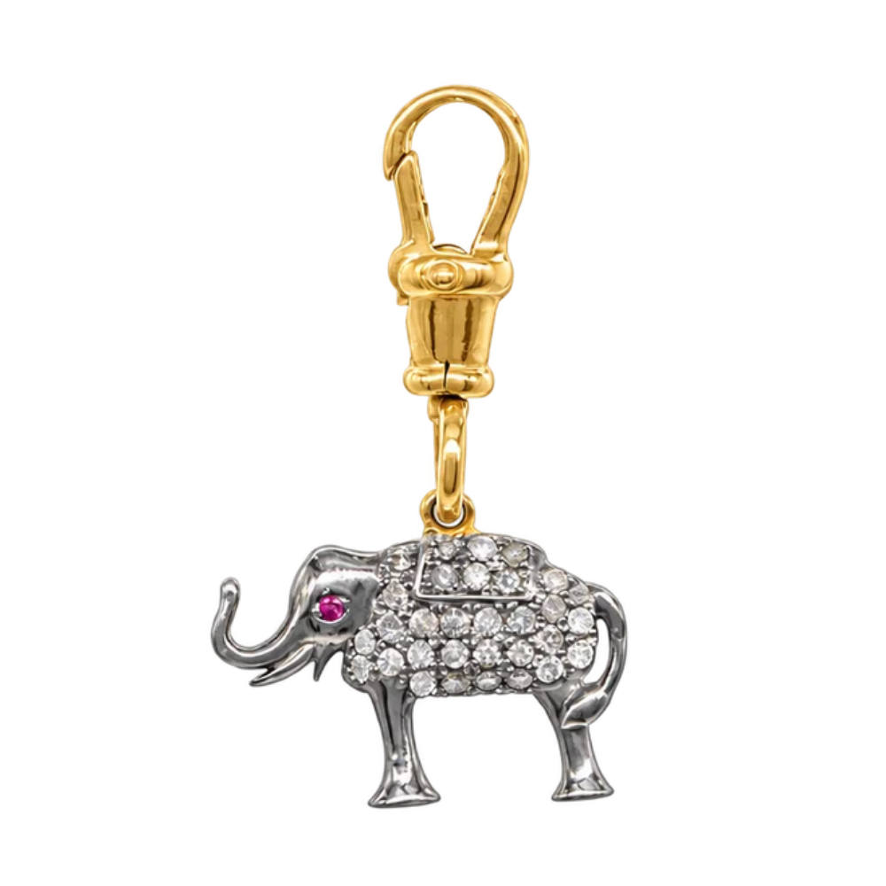 Diamond Elephant Pendant