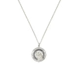 Angie Smith x KLM Diamond & Silver St Christopher Necklace