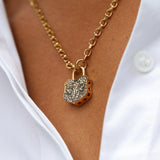Diamond Chunky Lock Necklace